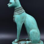Egyptian Bastet Cat Statue, Hollow Stone Goddess Sculpture, 15.7 inch - صورة إضافية 6