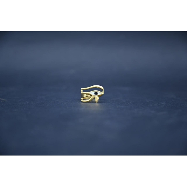 Egyptian Eye of Horus Ring, Ancient Symbol, Handmade in Egypt