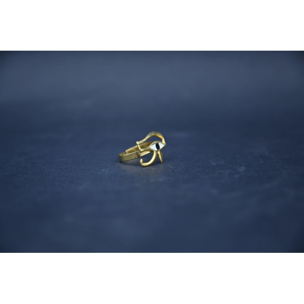 Egyptian Eye of Horus Ring, Ancient Symbol, Handmade in Egypt