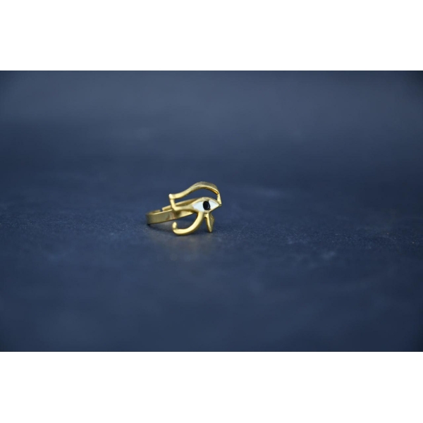 Egyptian Eye of Horus Ring, Ancient Symbol, Handmade in Egypt
