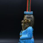 Egyptian God Bes Statue: Gemstone Home Decor - صورة إضافية 2