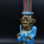 Egyptian God Bes Statue: Gemstone Home Decor - صورة إضافية 3