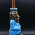 Egyptian God Bes Statue: Gemstone Home Decor - صورة إضافية 4