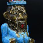 Egyptian God Bes Statue: Gemstone Home Decor - صورة إضافية 5