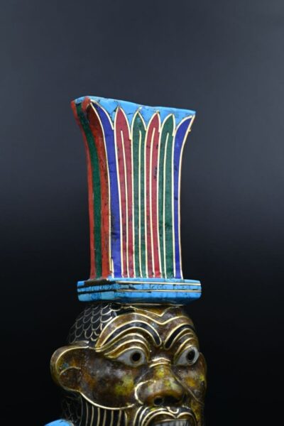 Egyptian God Bes Statue: Gemstone Home Decor - صورة إضافية 6
