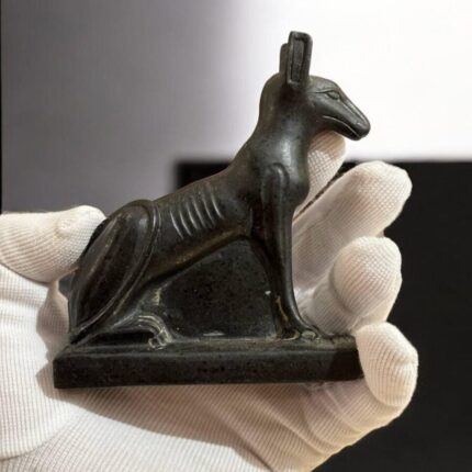 Egyptian God Seth Amulet: Stone Figurine Pendant