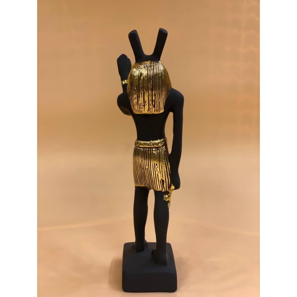 Egyptian God Seth Statue: Stone Replica - صورة إضافية 3