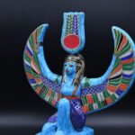Egyptian Goddess Isis Statue, Gemstone Home Decor Replica - صورة إضافية 10
