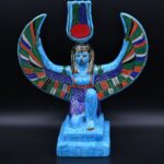Egyptian Goddess Isis Statue, Gemstone Home Decor Replica - صورة إضافية 4