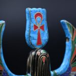 Egyptian Goddess Isis Statue, Gemstone Home Decor Replica - صورة إضافية 6