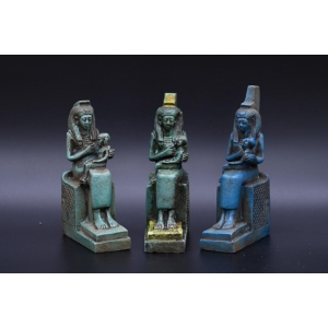 Egyptian Goddess Isis Statue, Stone Replica