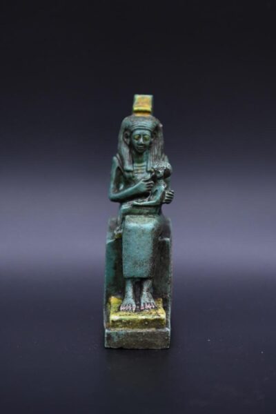 Egyptian Goddess Isis Statue, Stone Replica - صورة إضافية 6