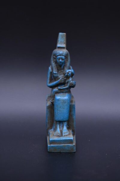 Egyptian Goddess Isis Statue, Stone Replica - صورة إضافية 8