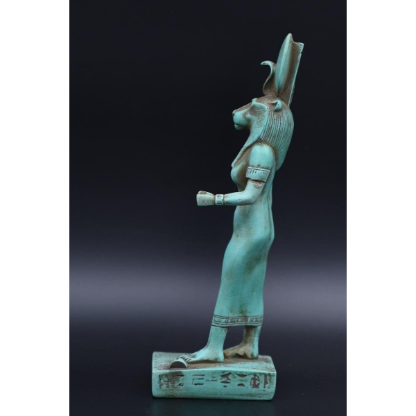 Egyptian Goddess Tefnut Statue: Handmade Replica, Made in Egypt