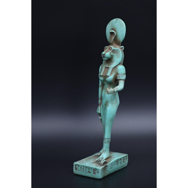 Egyptian Goddess Tefnut Statue: Handmade Replica, Made in Egypt
