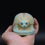 Egyptian Hedgehog Statue: Stone Replica - صورة إضافية 2