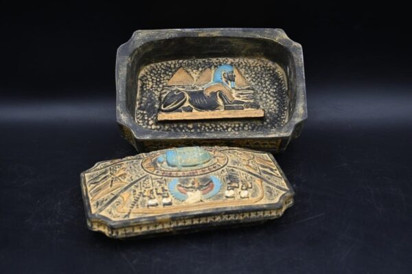 Egyptian Jewelry Box: Pharaoh Scarab Design - صورة إضافية 4