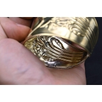 Egyptian Scarab Bracelet: Brass Beetle Amulet, Ancient Mythology Jewelry
