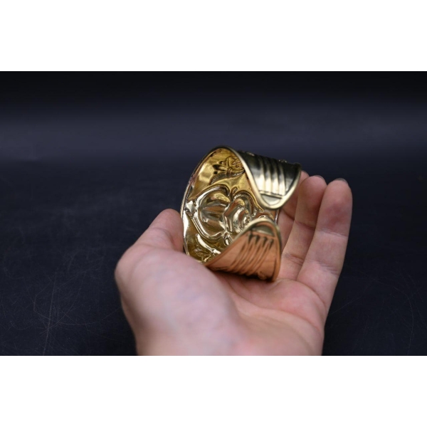 Egyptian Scarab Bracelet: Brass Beetle Amulet, Ancient Mythology Jewelry
