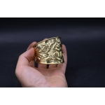 Egyptian Scarab Bracelet: Brass Beetle Amulet, Ancient Mythology Jewelry