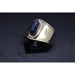 Egyptian Scarab Bracelet: Brass & Lapis Lazuli, Ancient Replica
