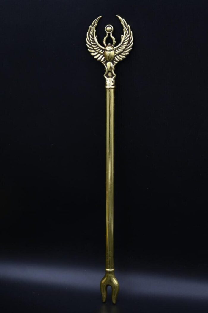 Egyptian Scarab Scepter, Ancient Mythology Power Symbol - صورة إضافية 3