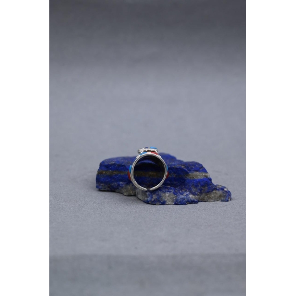 Egyptian Scarab Silver Ring: Handmade Ancient Symbol Ornament