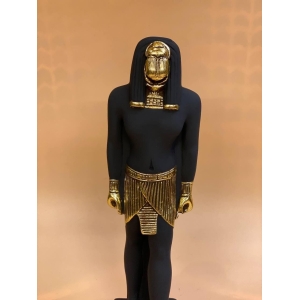 Egyptian Scarab Statue: Human Form Beetle, Replica