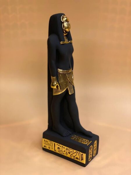 Egyptian Scarab Statue: Human Form Beetle, Replica - صورة إضافية 4