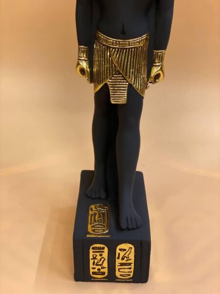 Egyptian Scarab Statue: Human Form Beetle, Replica - صورة إضافية 8