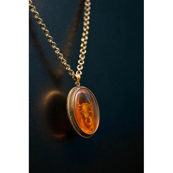 Egyptian Scorpion Amulet: Handcrafted Ancient Pendant Necklace