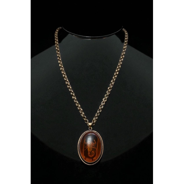 Egyptian Scorpion Amulet: Handcrafted Ancient Pendant Necklace