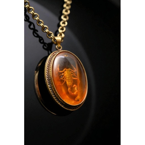 Egyptian Scorpion Amulet: Handcrafted Ancient Pendant Necklace