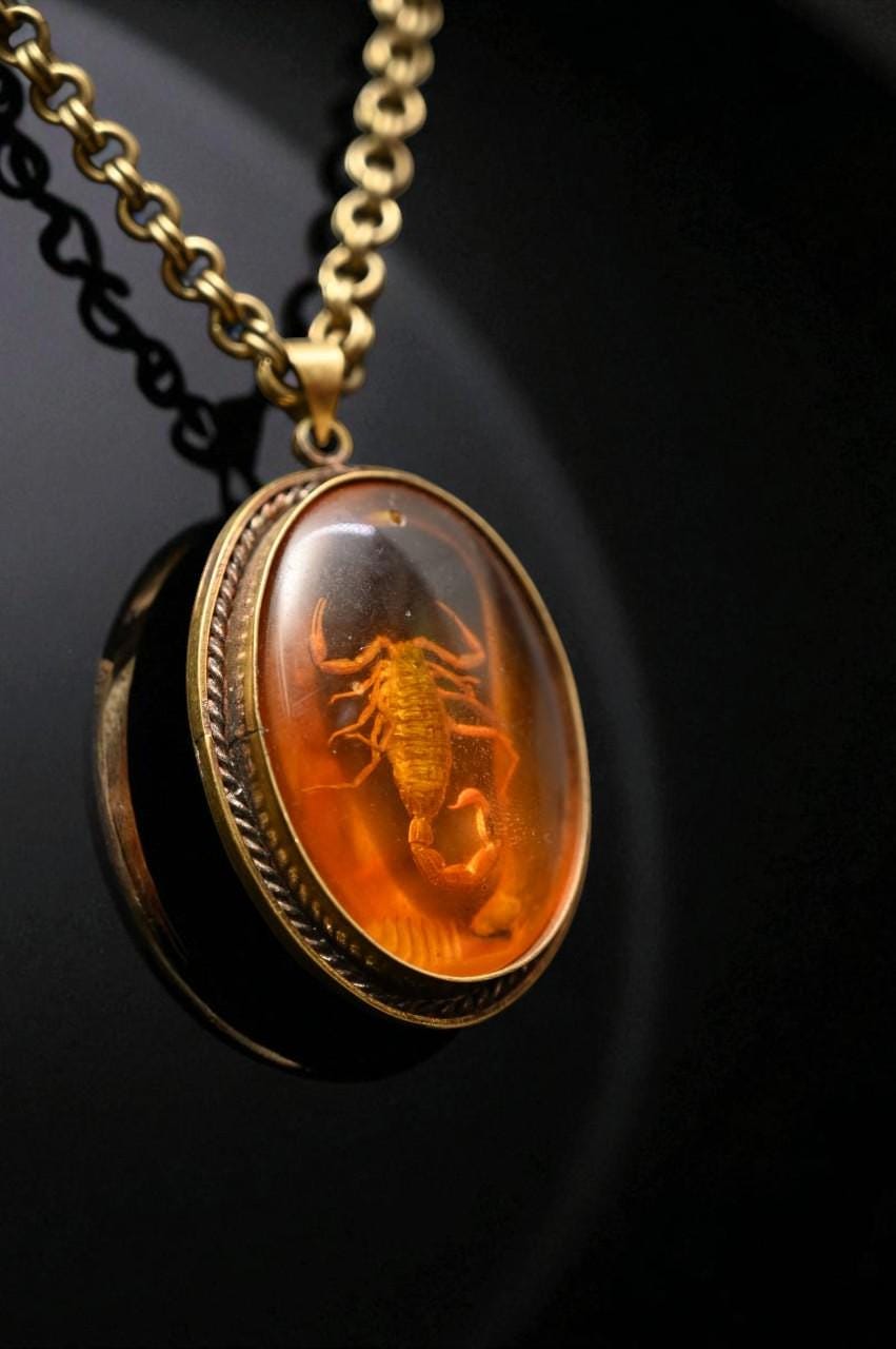 Egyptian Scorpion Amulet: Handcrafted Ancient Pendant Necklace
