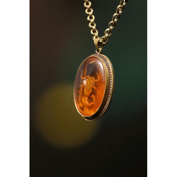 Egyptian Scorpion Amulet: Handcrafted Ancient Pendant Necklace