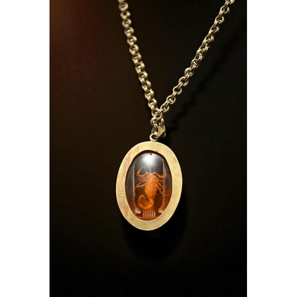 Egyptian Scorpion Amulet: Handcrafted Ancient Pendant Necklace