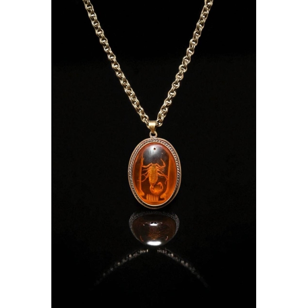Egyptian Scorpion Amulet: Handcrafted Ancient Pendant Necklace