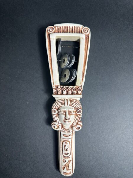 Egyptian Sistrum – Sacred Musical Instrument of Goddess Hathor -Altar Egypt Replica Museum Quality made in Egypt - صورة إضافية 2