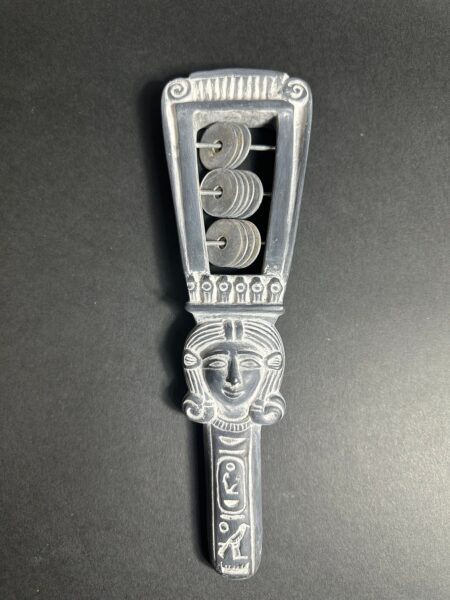 Egyptian Sistrum – Sacred Musical Instrument of Goddess Hathor -Altar Egypt Replica Museum Quality made in Egypt - صورة إضافية 6