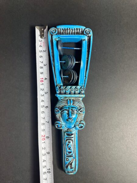 Egyptian Sistrum – Sacred Musical Instrument of Goddess Hathor -Altar Egypt Replica Museum Quality made in Egypt - صورة إضافية 8