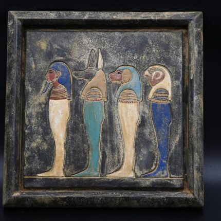 Egyptian Sons of Horus Relief: Ancient Replica