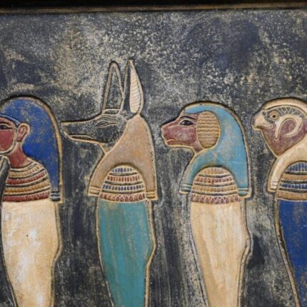 Egyptian Sons of Horus Relief: Ancient Replica - صورة إضافية 2