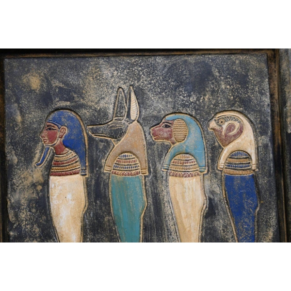 Egyptian Sons of Horus Relief: Ancient Replica - صورة إضافية 2