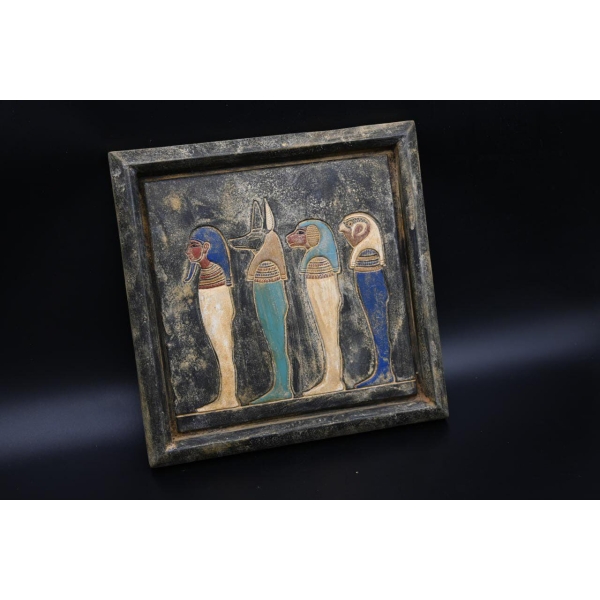 Egyptian Sons of Horus Relief: Ancient Replica - صورة إضافية 5