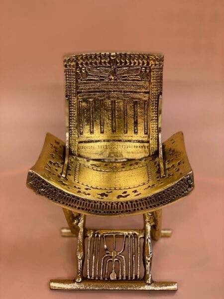 Egyptian Throne of Tutankhamun Replica: Antique Home Decor - صورة إضافية 3