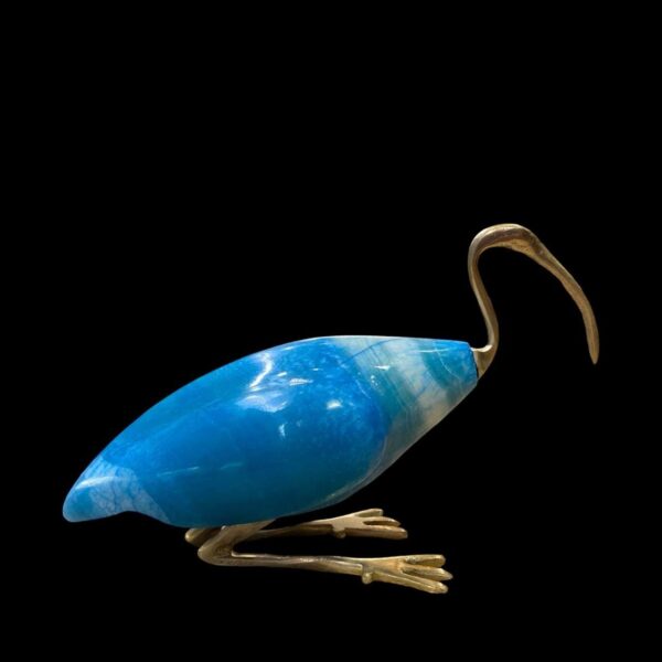 Gemstone Thoth Statue: Egyptian God of Wisdom Ibis Replica - صورة إضافية 3