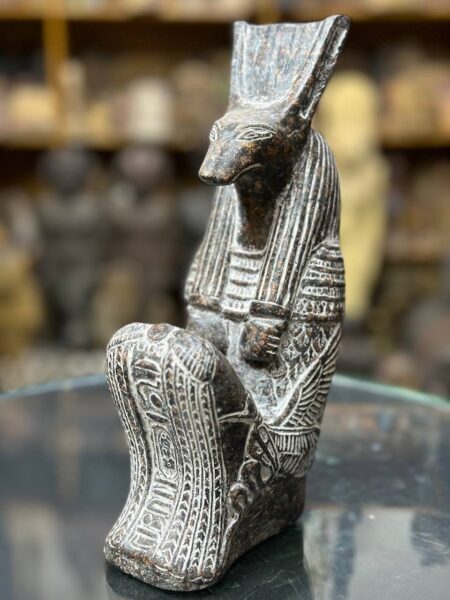 God Seth - Vintage Egyptian Statue God Seth-Egyptian Antique - Replica-Egyptian - صورة إضافية 2