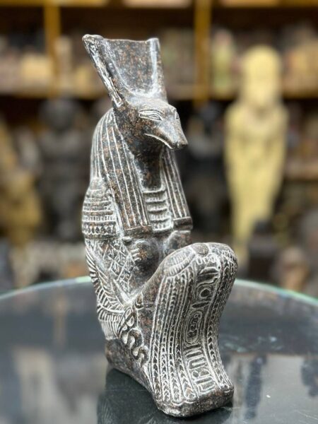 God Seth - Vintage Egyptian Statue God Seth-Egyptian Antique - Replica-Egyptian - صورة إضافية 3
