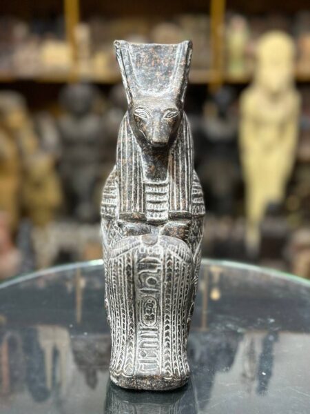 God Seth - Vintage Egyptian Statue God Seth-Egyptian Antique - Replica-Egyptian - صورة إضافية 4