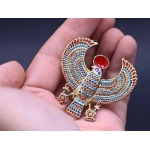 Goddess Nekhbet Ring, Vulture and Sun Disk Ring